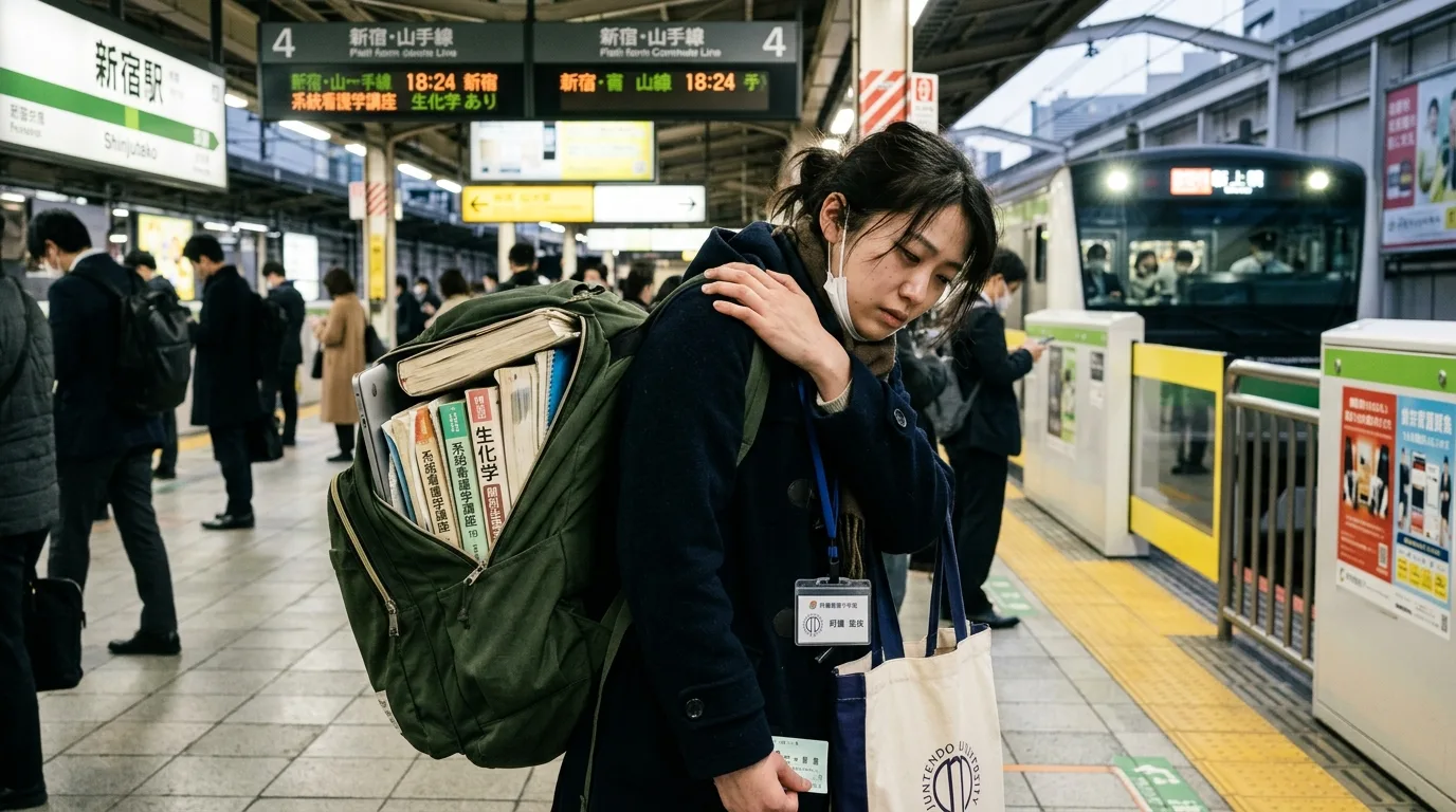 看護学生が病院実習や膨大なレポート作成で持ち歩く軽量ノートパソコン