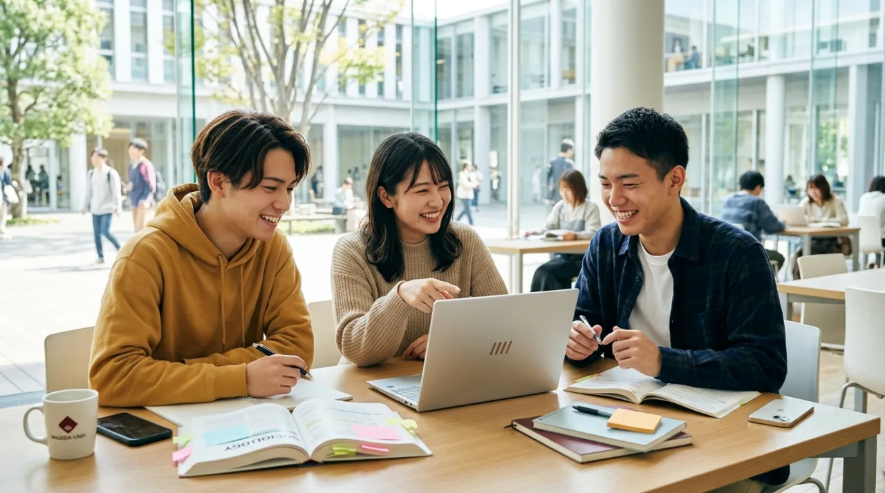 学生パソコン選定ガイド 文系大学生のゼミ・ディスカッション風景