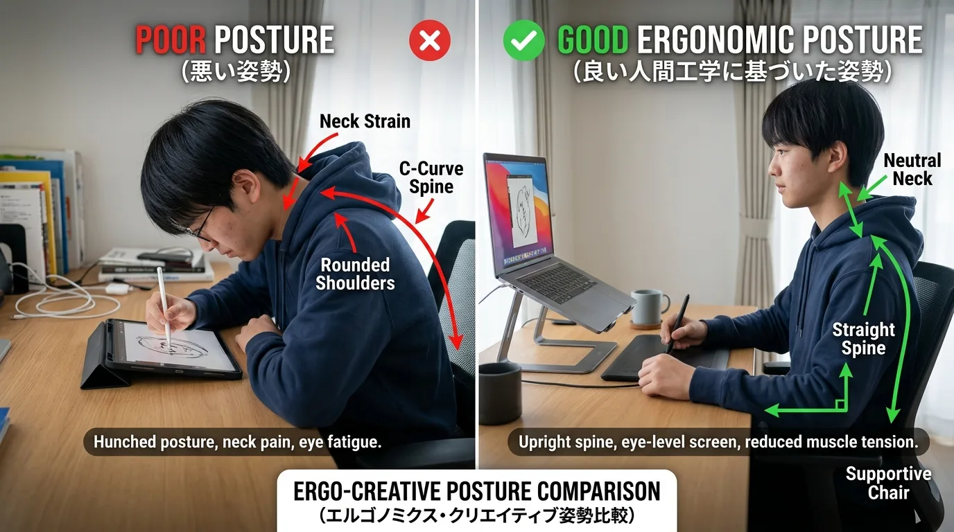 中高生のイラスト入門｜iPadは高い？「普通のPC＋板タブ」が最強のコスパである理由の解説図解イメージ