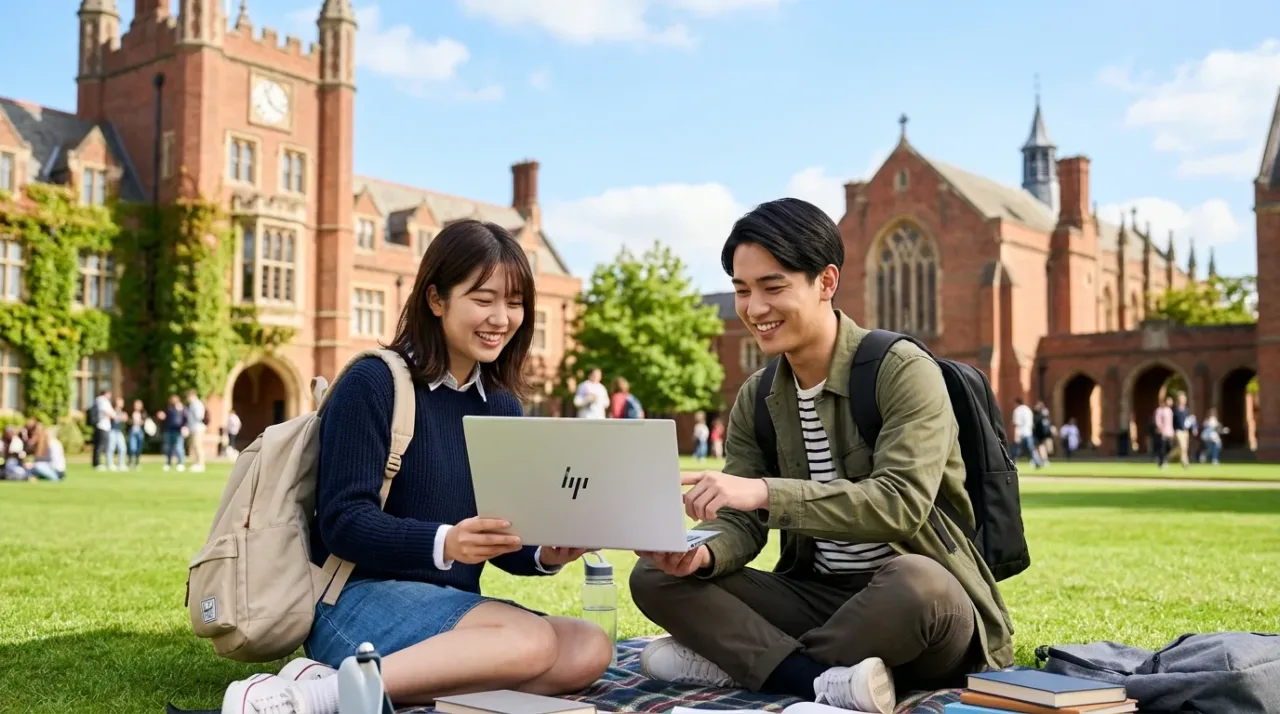海外留学向け国際保証・USB-C充電対応ノートパソコン