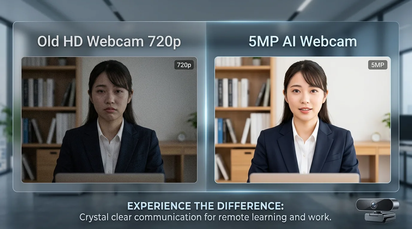 就活は「画質」で決まる?Web面接で内定を勝ち取るためのPCスペック(カメラ・マイク)の解説図解イメージ